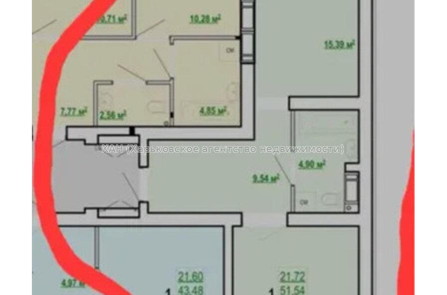 Продам квартиру, Шевченковский пер. , 1  ком., 54 м², без внутренних работ 