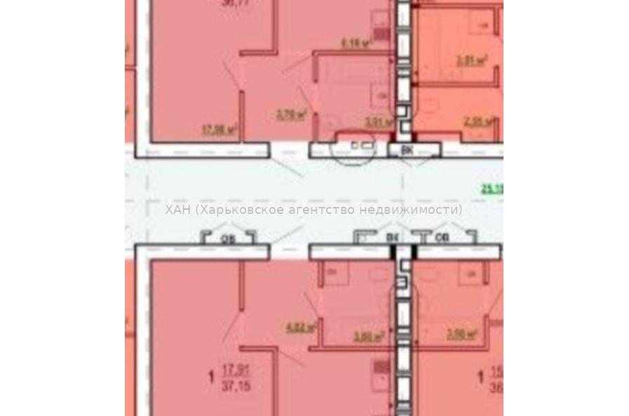 Продам квартиру, Шевченко ул. , 1  ком., 37 м², без внутренних работ 