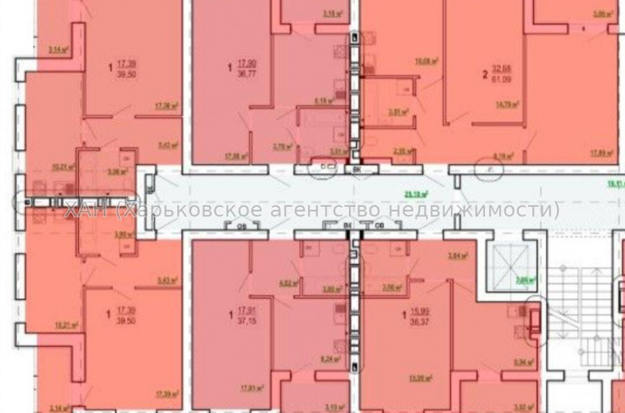 Продам квартиру, Шевченко ул. , 1  ком., 37 м², без внутренних работ 