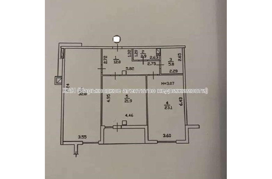 Продам квартиру, Динамовская ул. , 2  ком., 103 м², без внутренних работ 