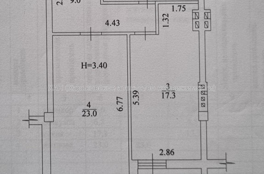 Продам квартиру, Профессорская ул. , 1 кім., 56 м², без внутренних работ 