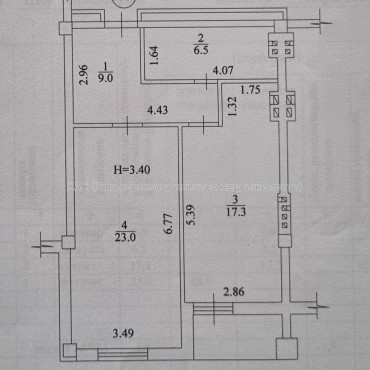 Продам квартиру, Профессорская ул. , 1 кім., 56 м², без внутренних работ 