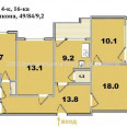 Продам квартиру, Клочковская ул. , 4  ком., 82.50 м², без ремонта 
