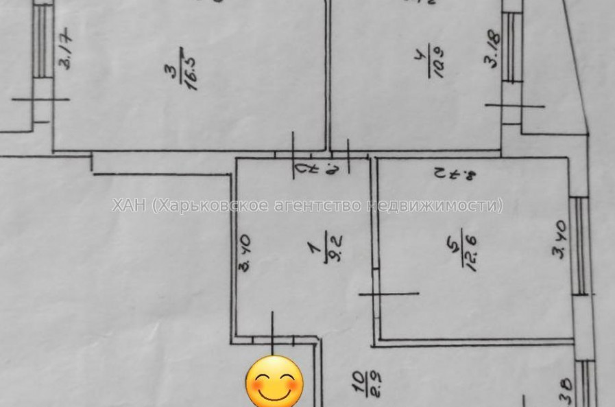 Продам квартиру, Тракторостроителей просп. , 3 кім., 66 м², косметический ремонт 