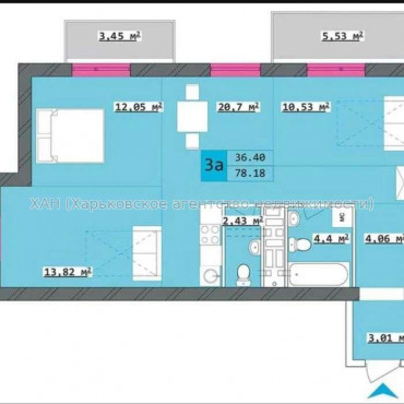 Продам квартиру, Полтавский Шлях ул. , 3 кім., 78 м², без внутренних работ  - фото 4 Продам квартиру, Полтавский Шлях ул. , 3 кім., 78 м², без внутренних работ