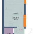 Продам квартиру, Куликовская ул. , 1 кім., 27 м², без внутренних работ 