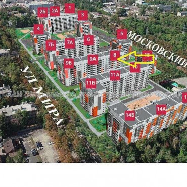 Продам квартиру, Мира ул. , 2 кім., 56 м², без внутренних работ 