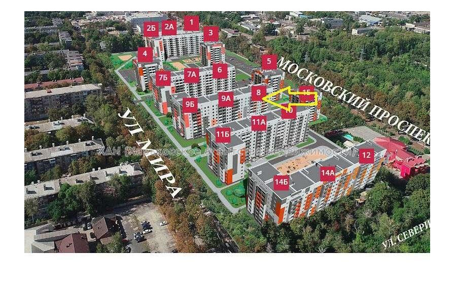 Продам квартиру, Мира ул. , 2 кім., 56 м², без внутренних работ 