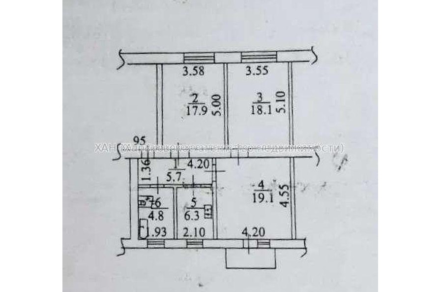 Продам квартиру, Науки просп. , 3 кім., 73 м², без ремонта 