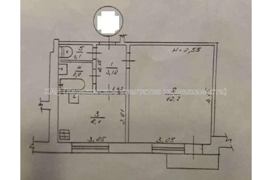 Продам квартиру, Грозненская ул. , 1  ком., 27 м², косметический ремонт 